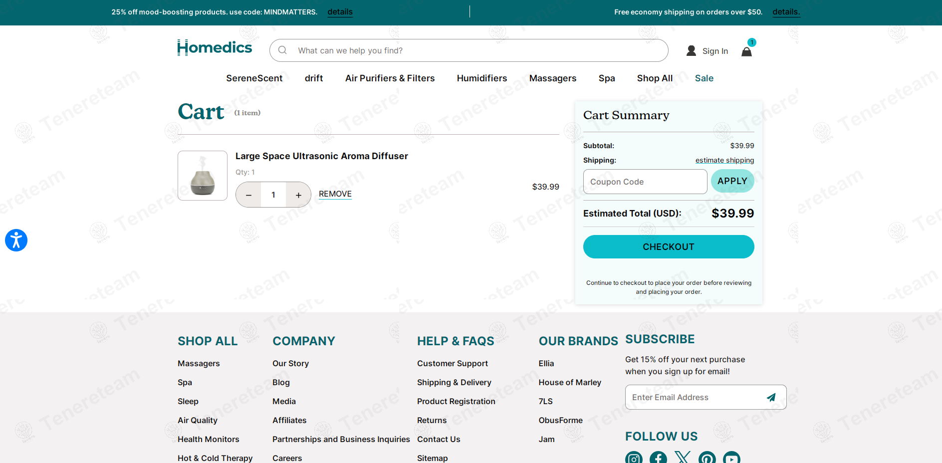 Homedics apply coupon code