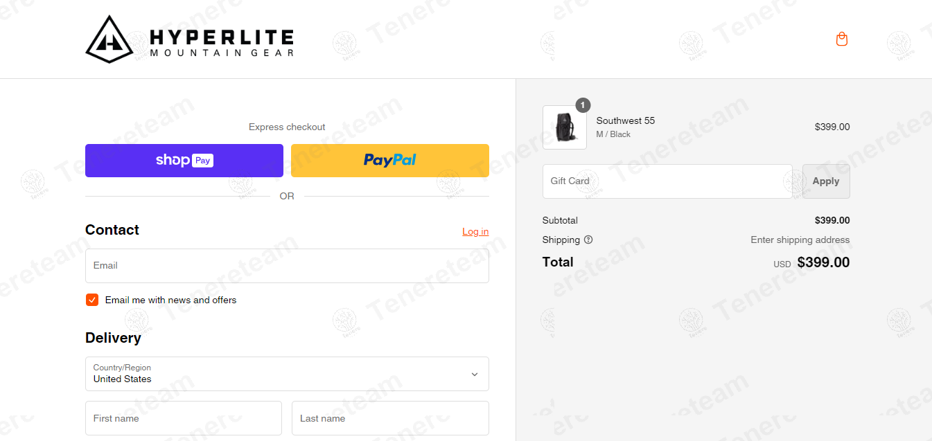 Hyperlite Mountain Gear apply coupon code