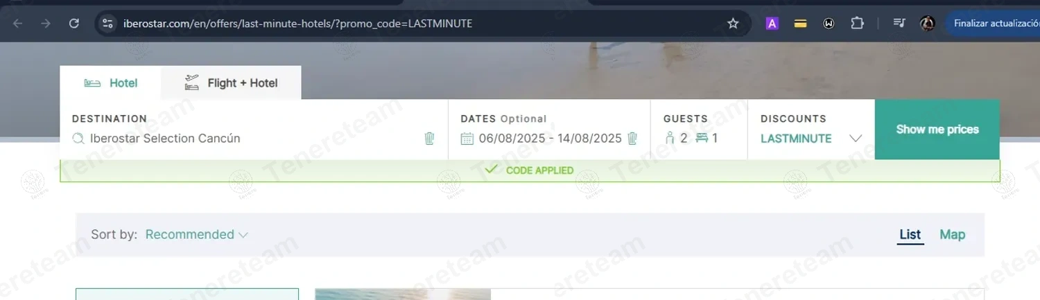 Iberostar apply coupon code