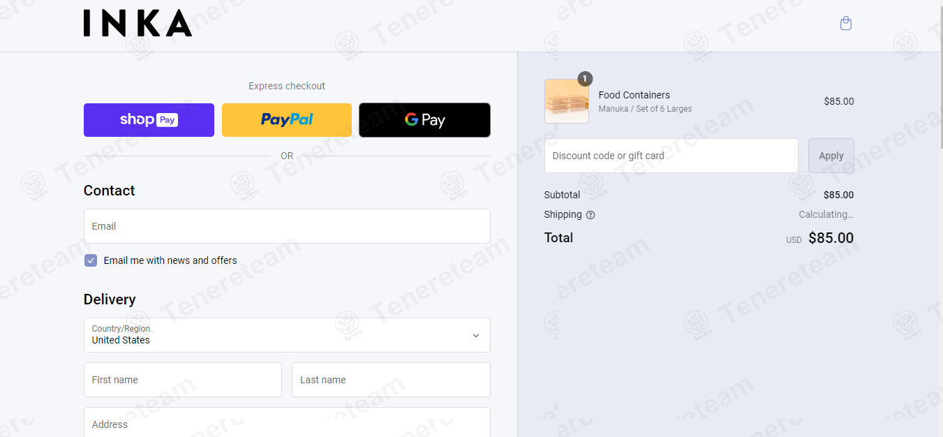 INKA World apply coupon code