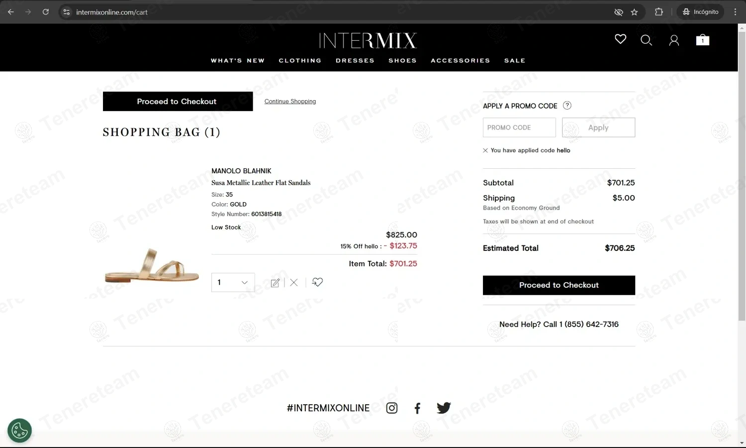 IntermixOnline apply coupon code