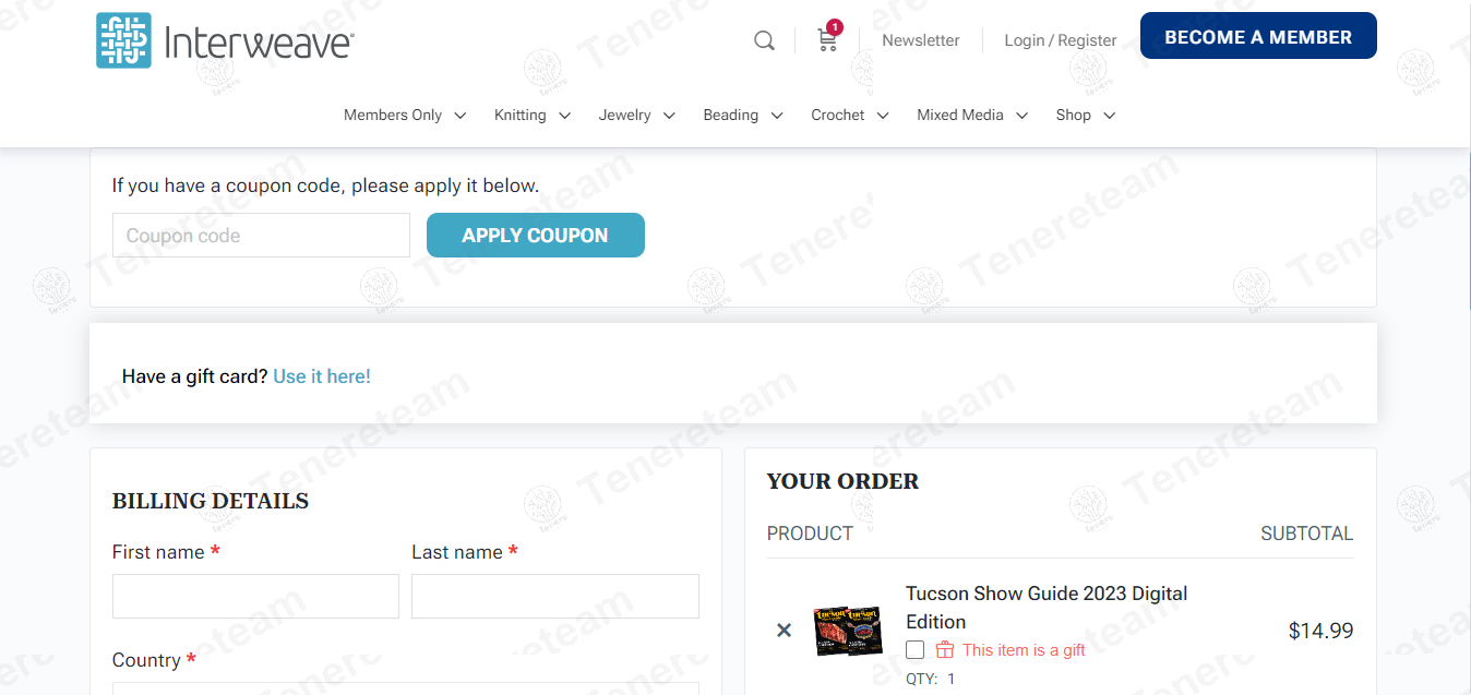 Interweave.com apply coupon code