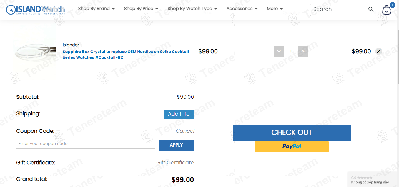 Island Watch apply coupon code