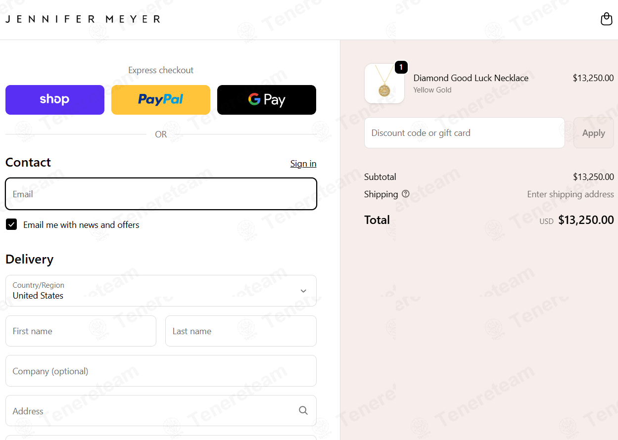 Jennifer Meyer apply coupon code