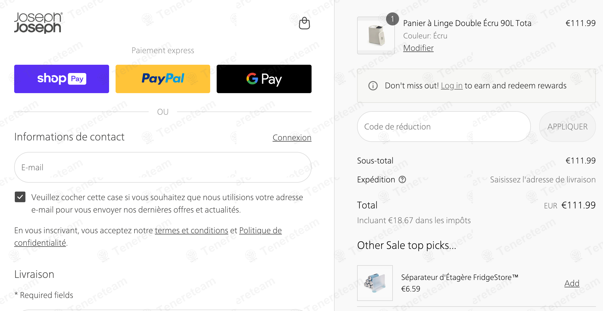 Joseph Joseph FR apply coupon code