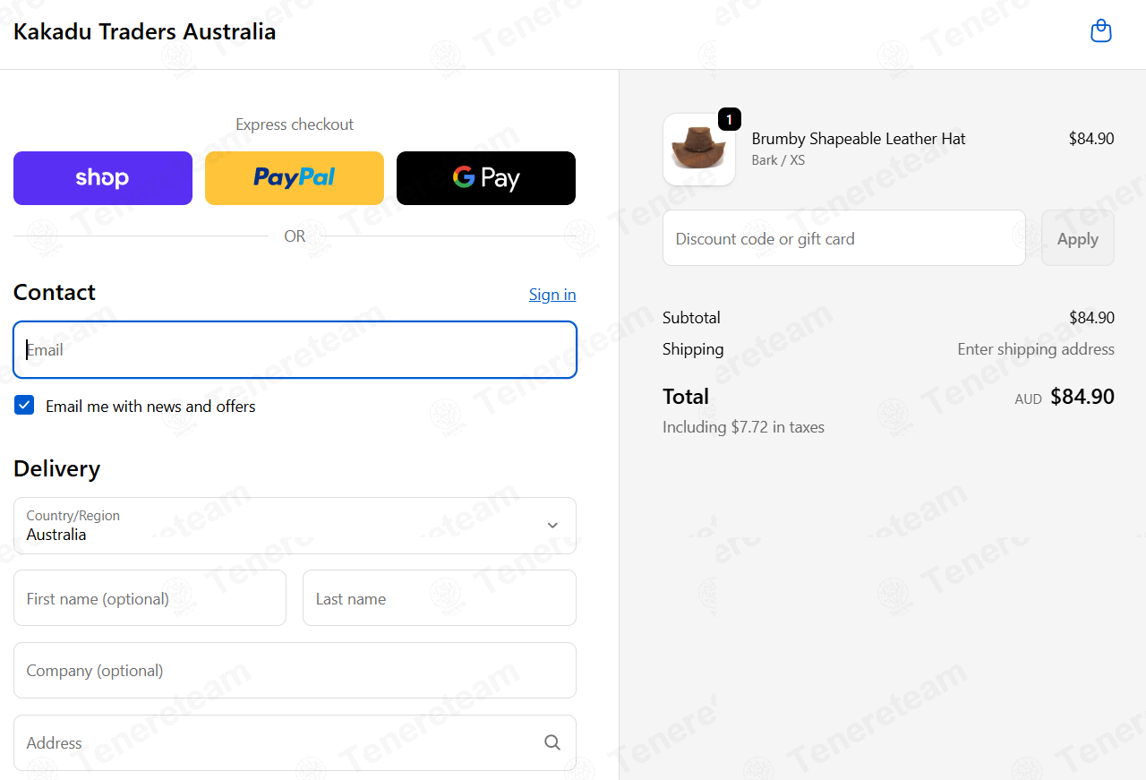Kakadu Traders Australia apply coupon code