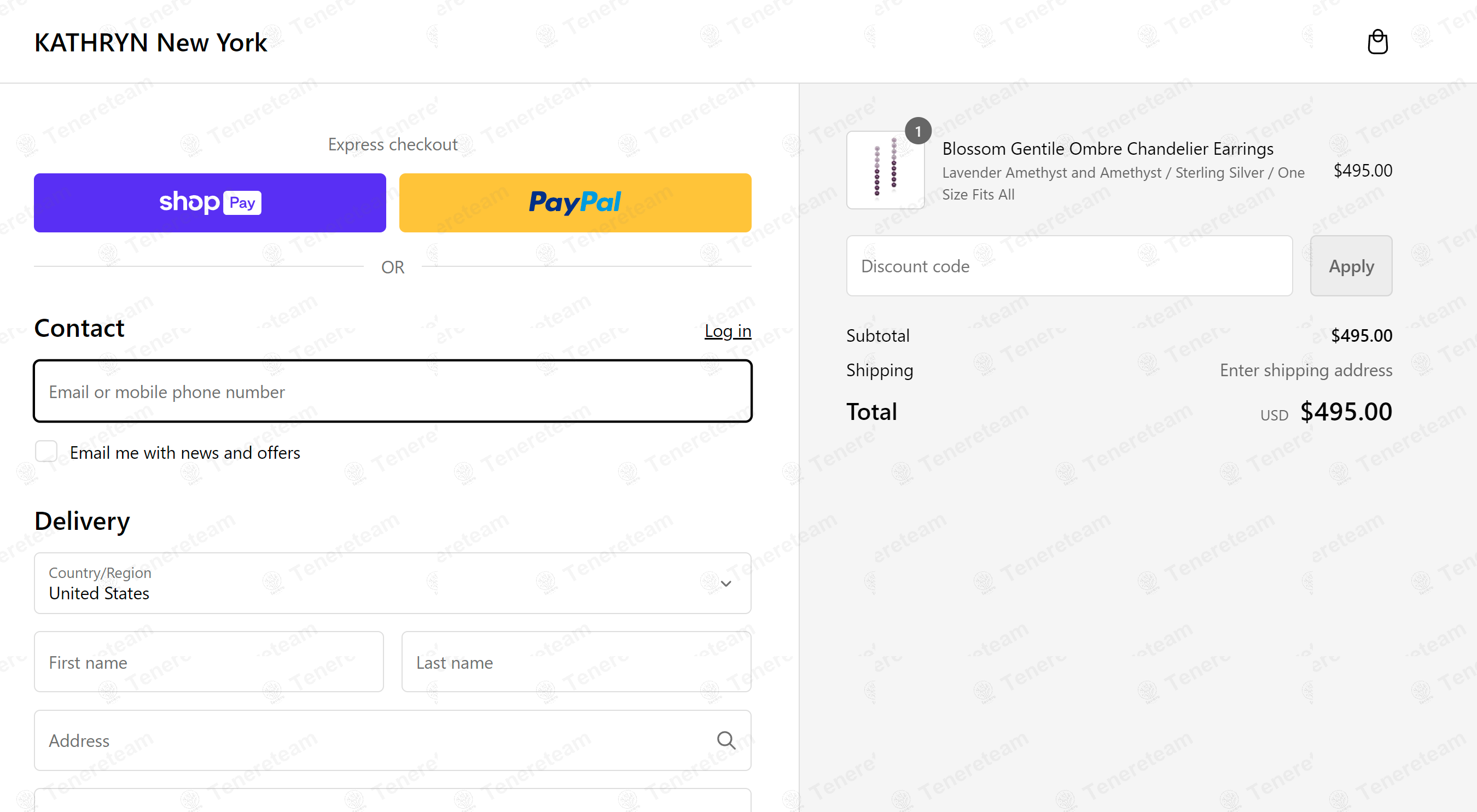 Kathryn New York apply coupon code
