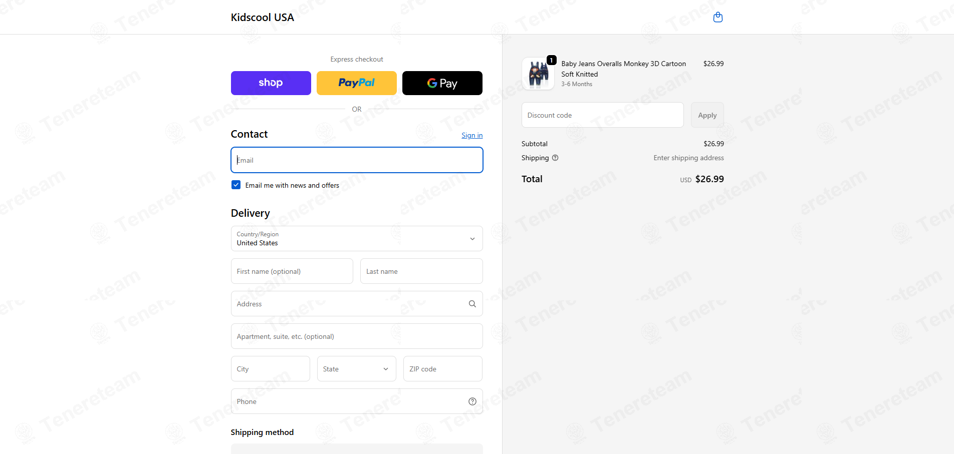Kids Cool USA apply coupon code