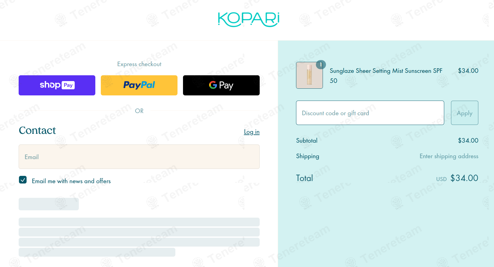 Kopari apply coupon code