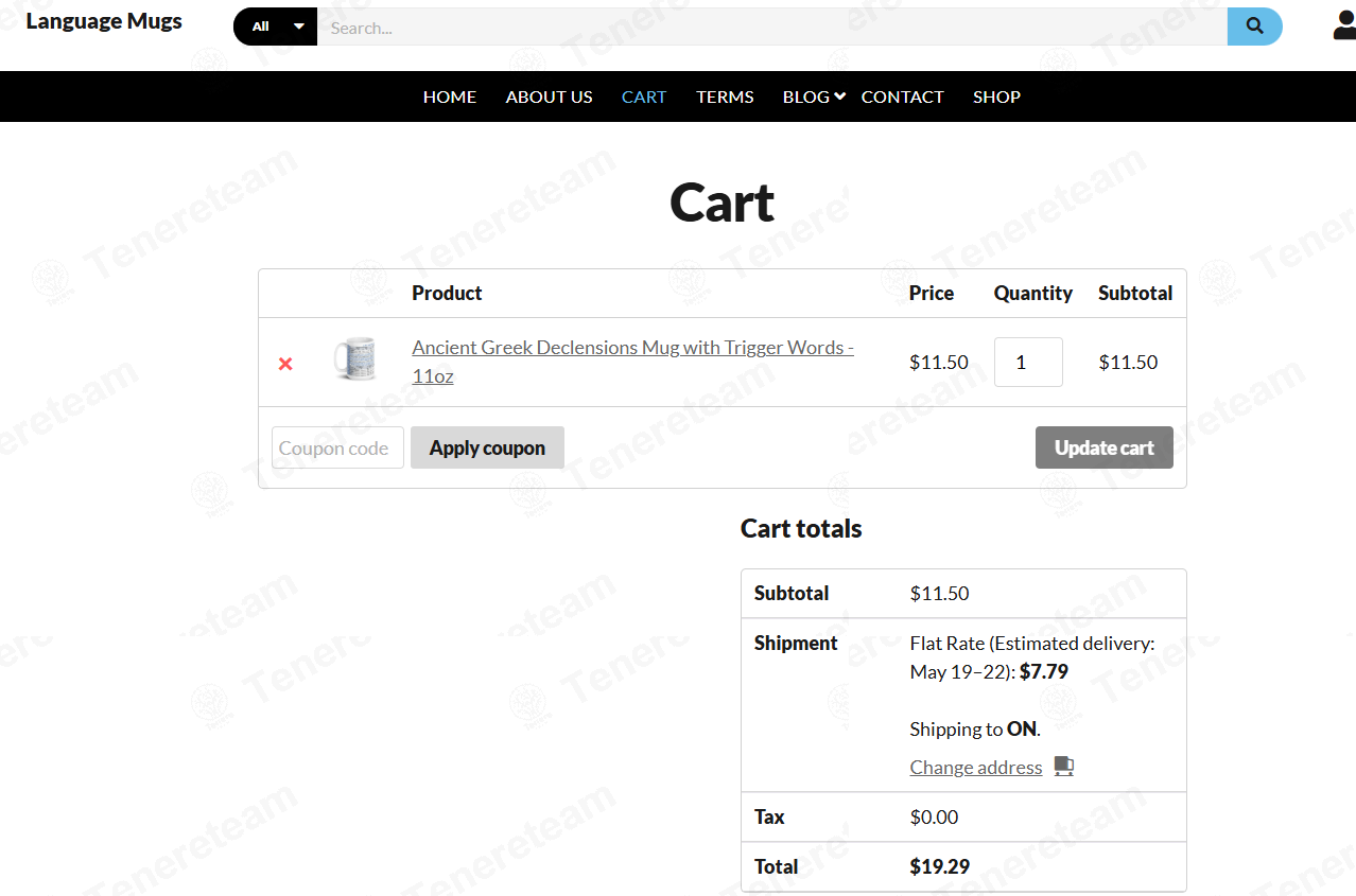 Language Mugs apply coupon code