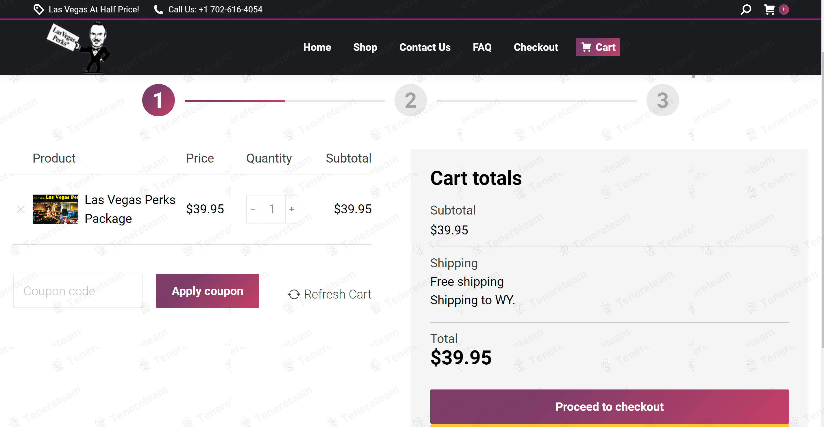Las Vegas Perks apply coupon code