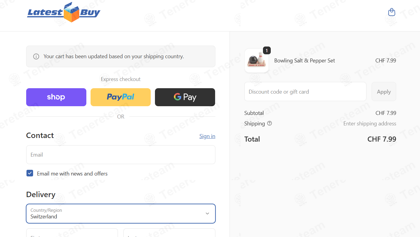 LatestBuy apply coupon code