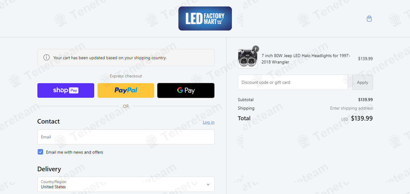 LED Factory Mart apply coupon code