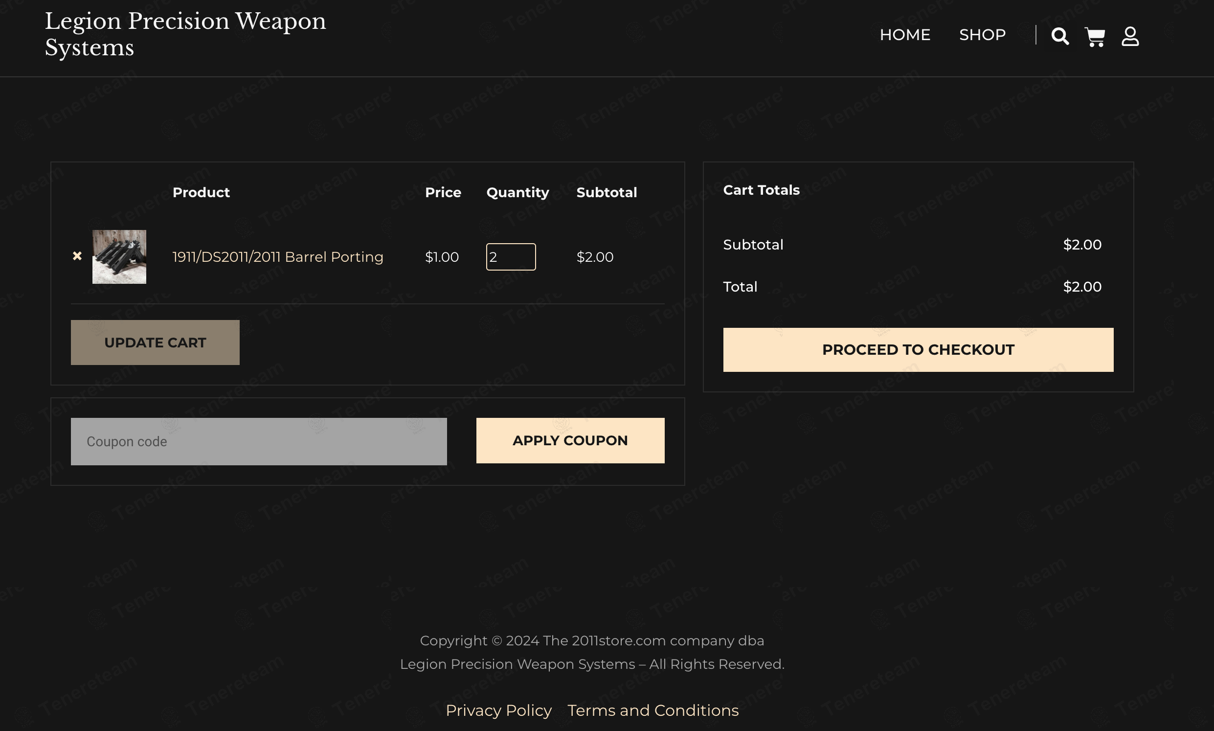Legion Precision apply coupon code