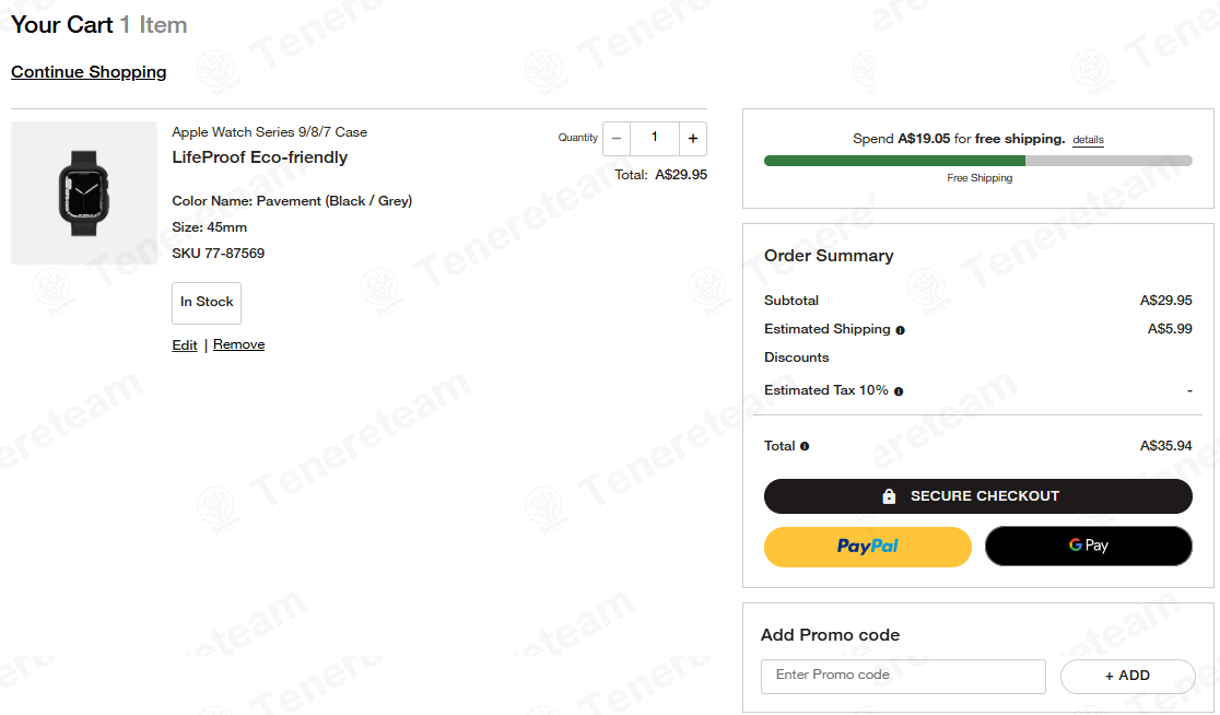 Lifeproof Au apply coupon code
