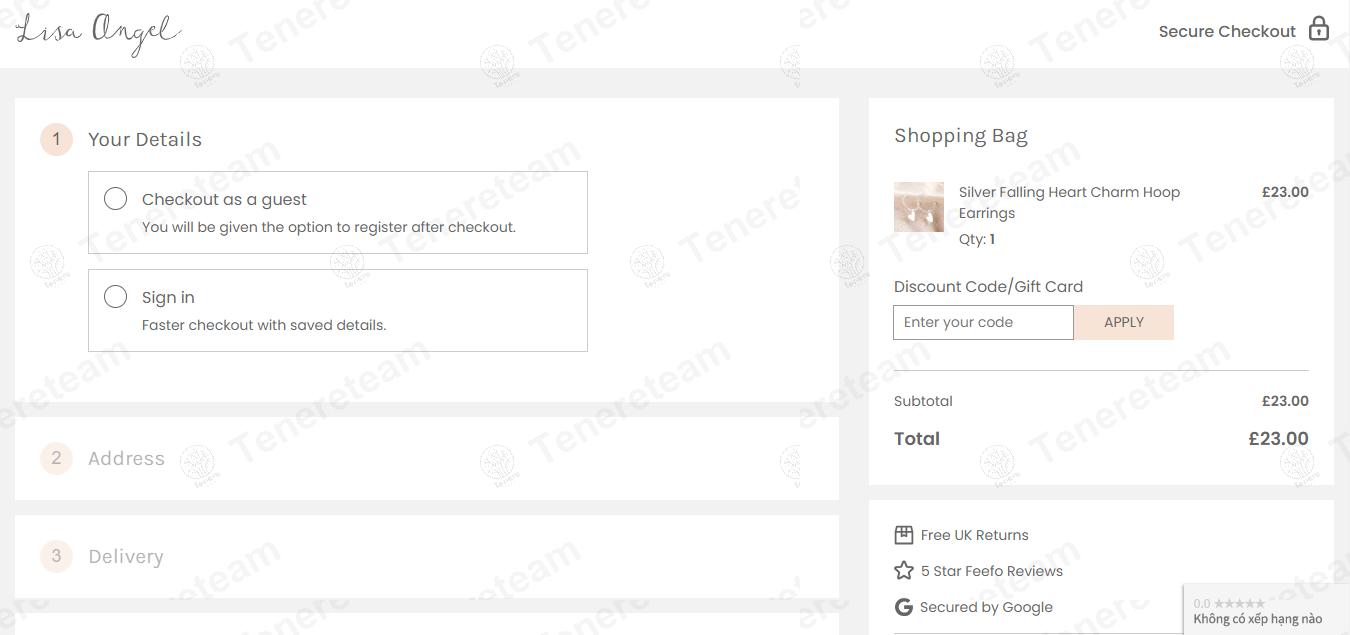 Lisa Angel Jewellery apply coupon code