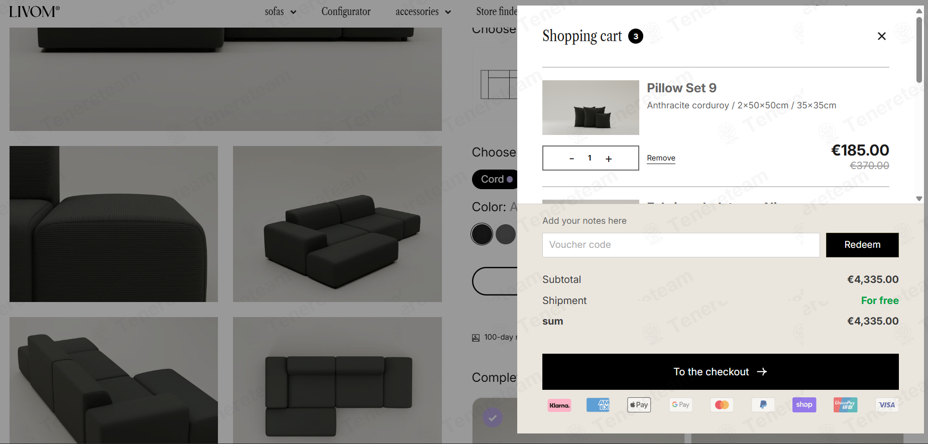 Livom DE apply coupon code