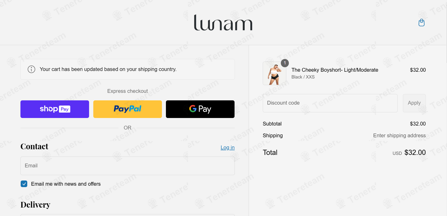 Lunam apply coupon code