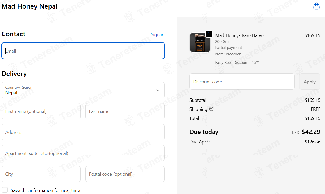 Mad Honey US apply coupon code