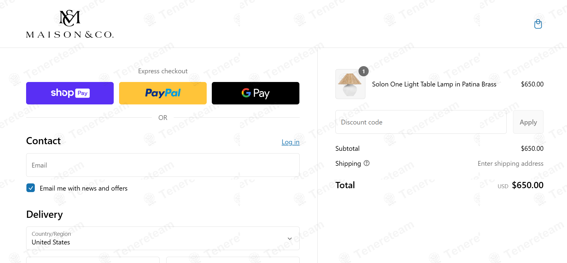 Maison Co apply coupon code
