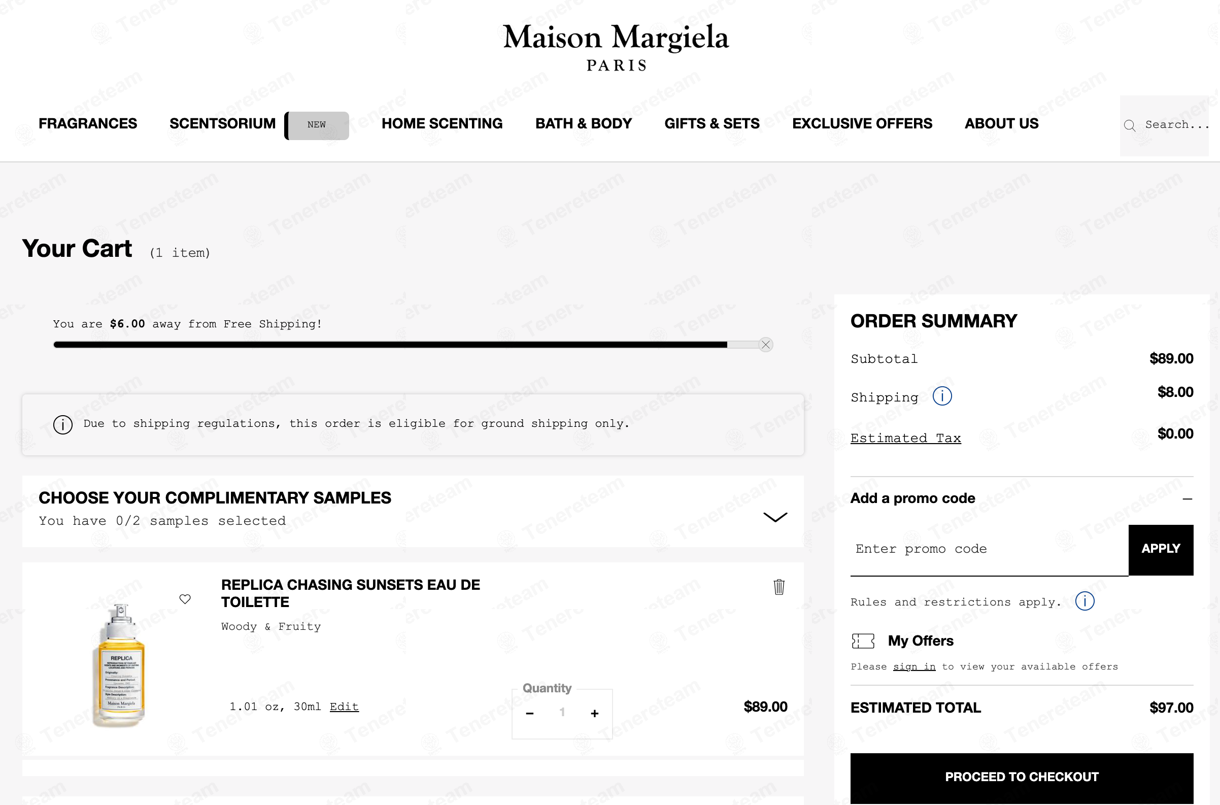 Maison Margiela Fragrances apply coupon code