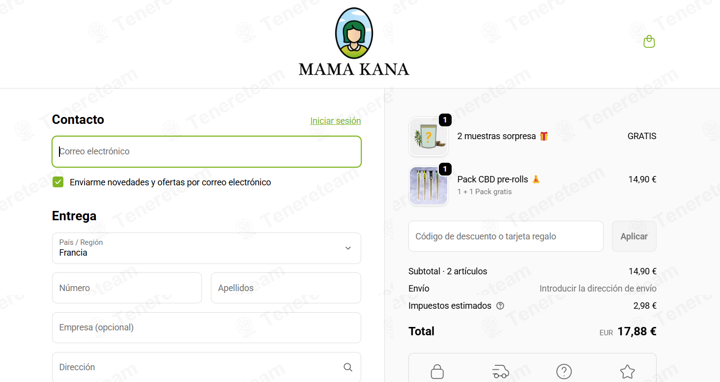 Mama Kana ES apply coupon code