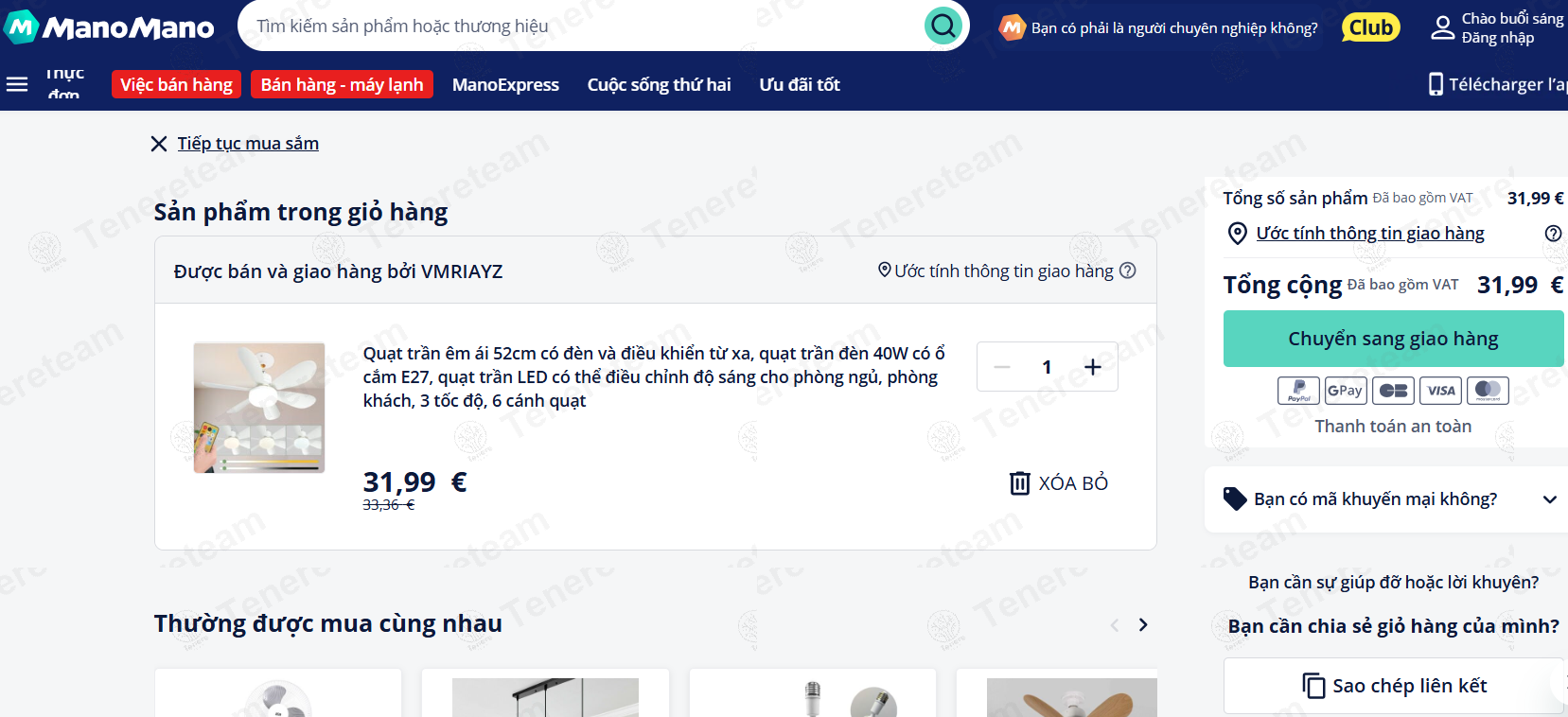 ManoMano FR apply coupon code