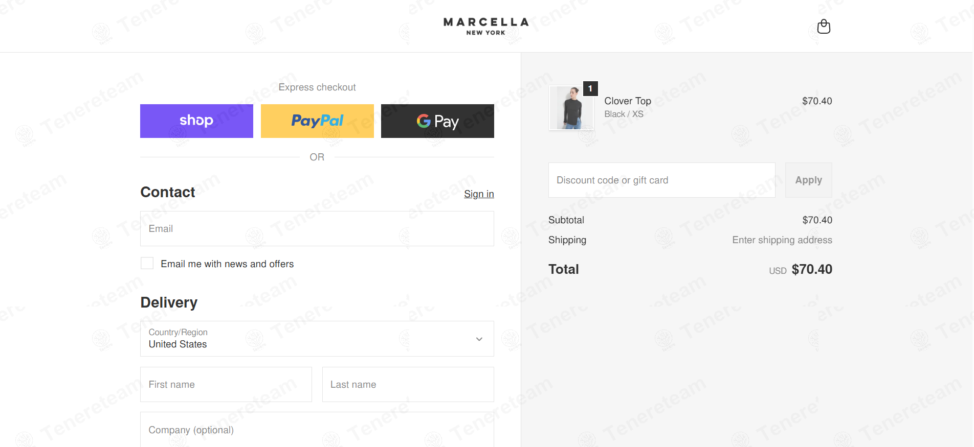 Marcella NYC apply coupon code
