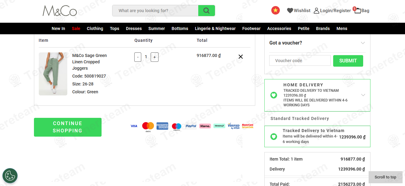 M&Co apply coupon code
