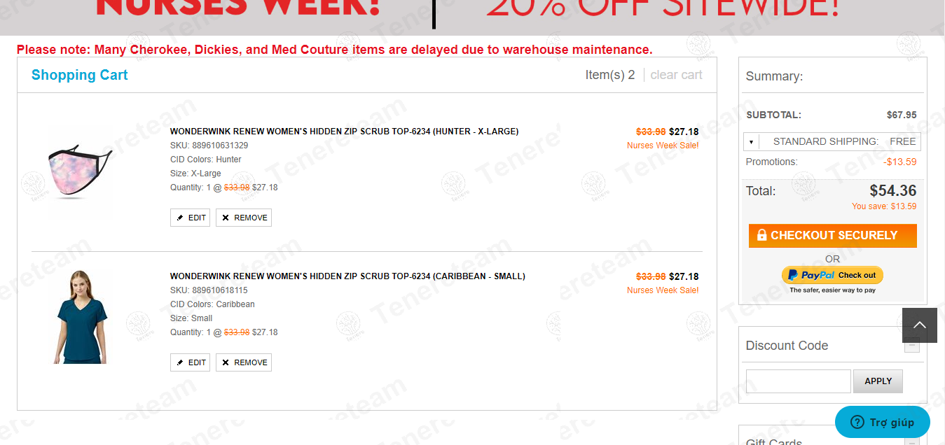 Medicalscrubscollection.com apply coupon code