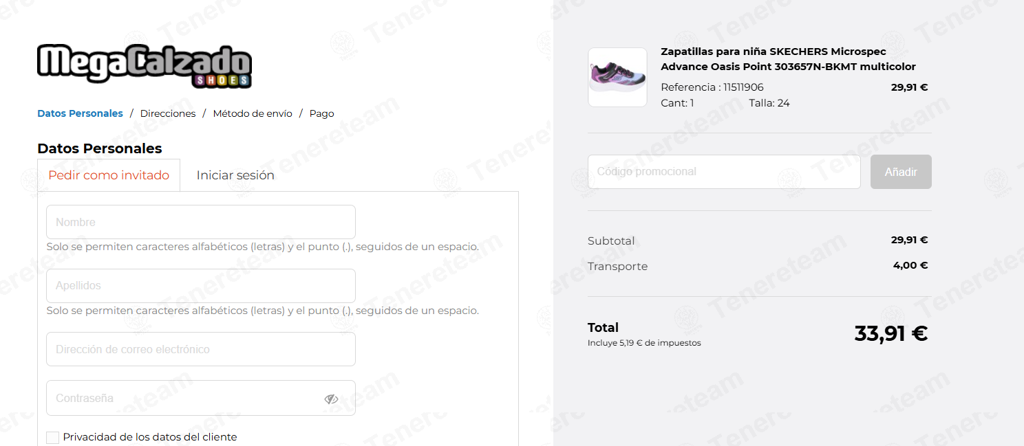 Megacalzado apply coupon code