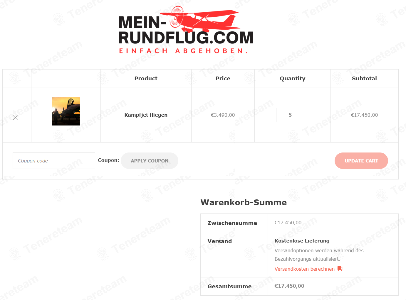 Mein Rundflug apply coupon code