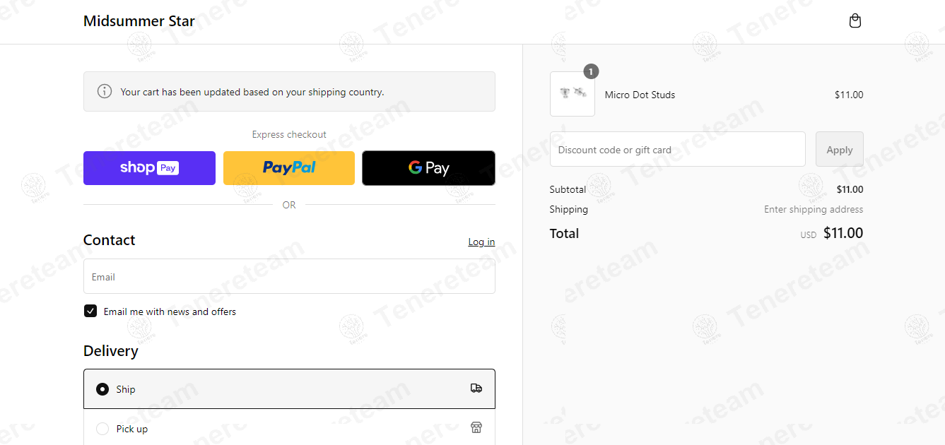 Midsummer Star apply coupon code