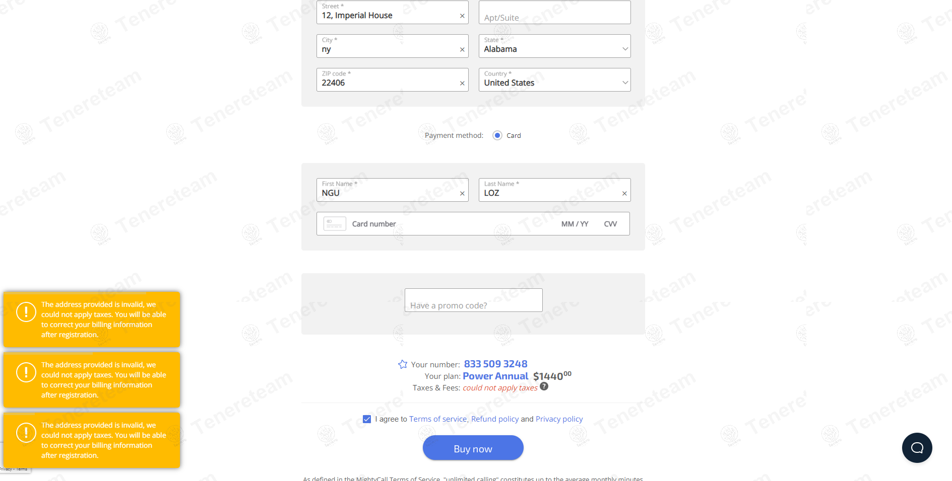 Mighty Call apply coupon code