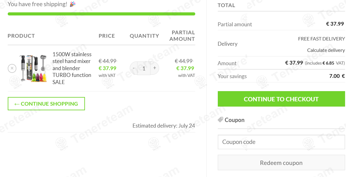 Moja Oprema SI apply coupon code