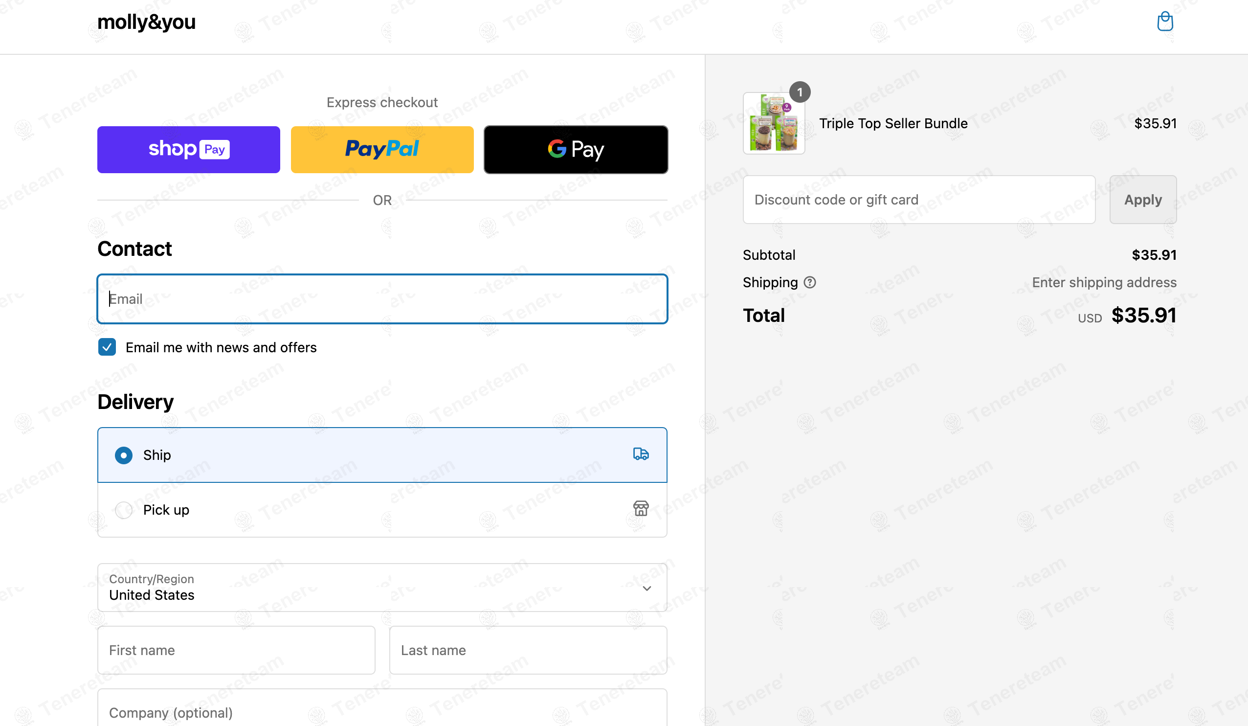 Molly And You apply coupon code
