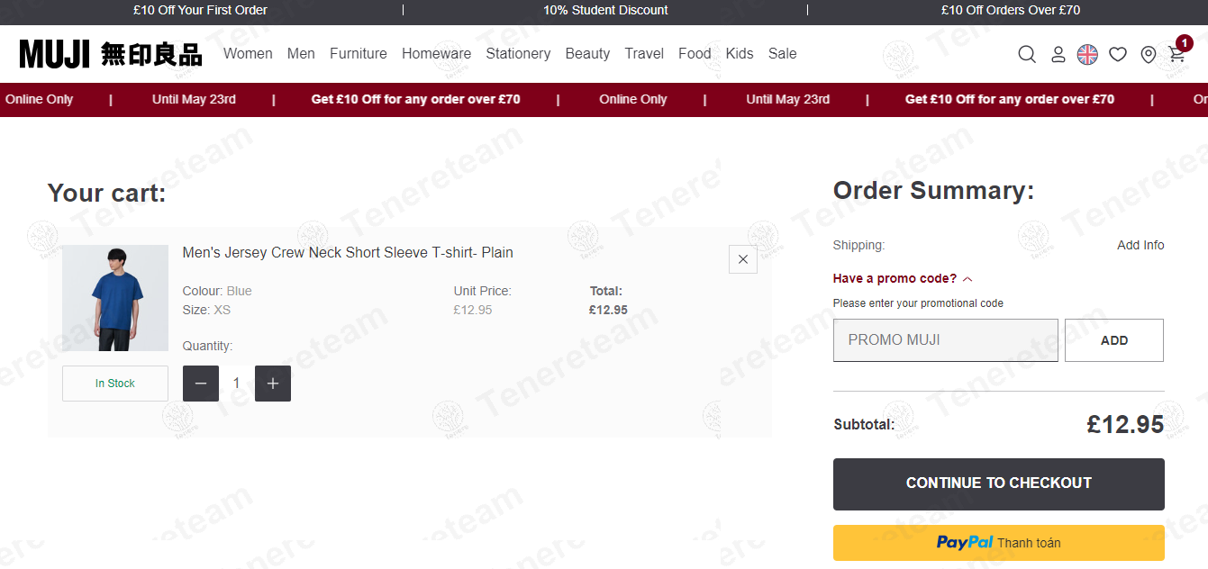 Muji apply coupon code