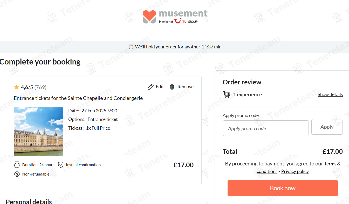 Musement UK apply coupon code