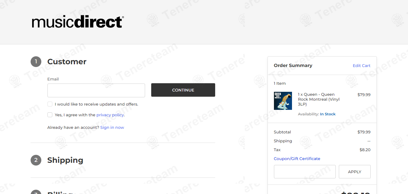 Music Direct apply coupon code
