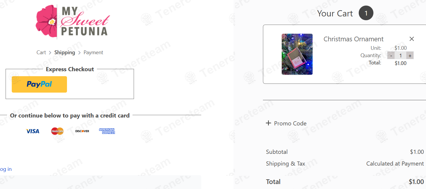 My Sweet Petunia apply coupon code