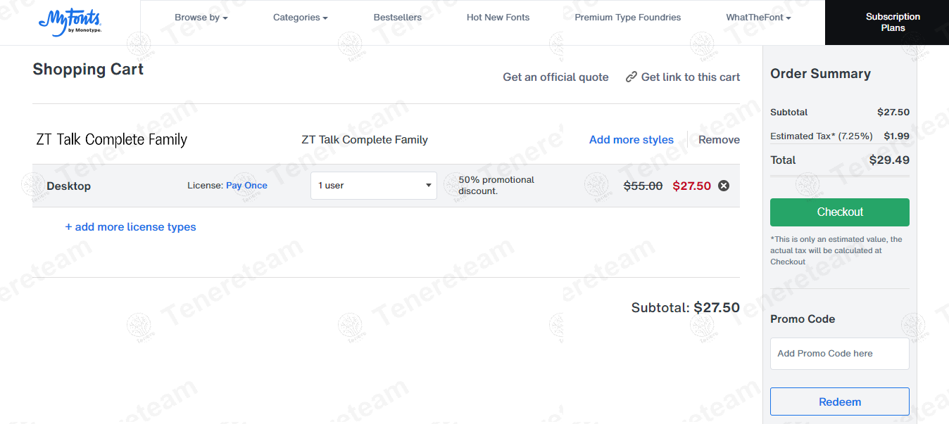 Myfonts.com apply coupon code