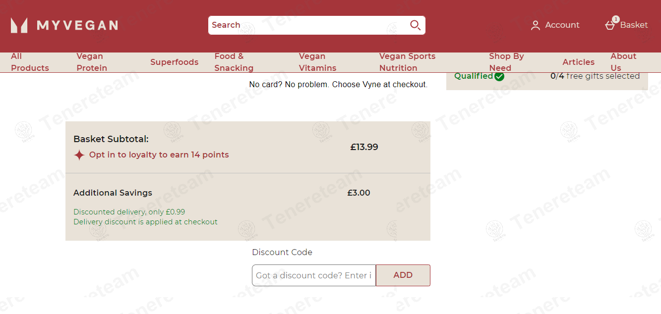 Myvegan apply coupon code