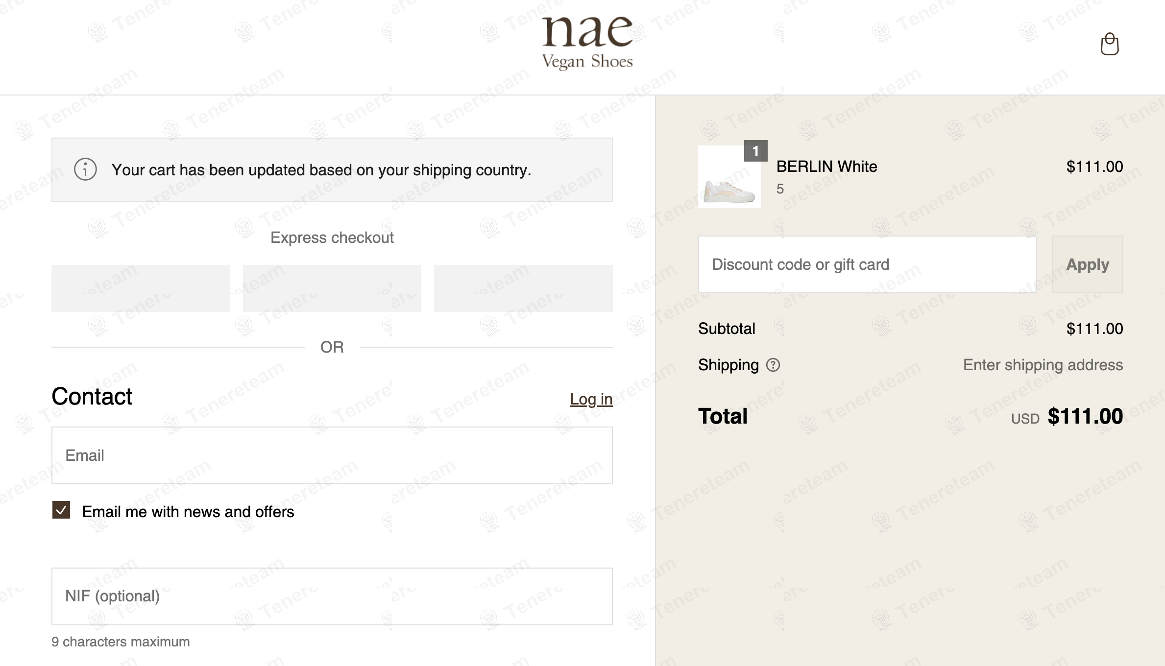 Nae Vegan Shoes apply coupon code