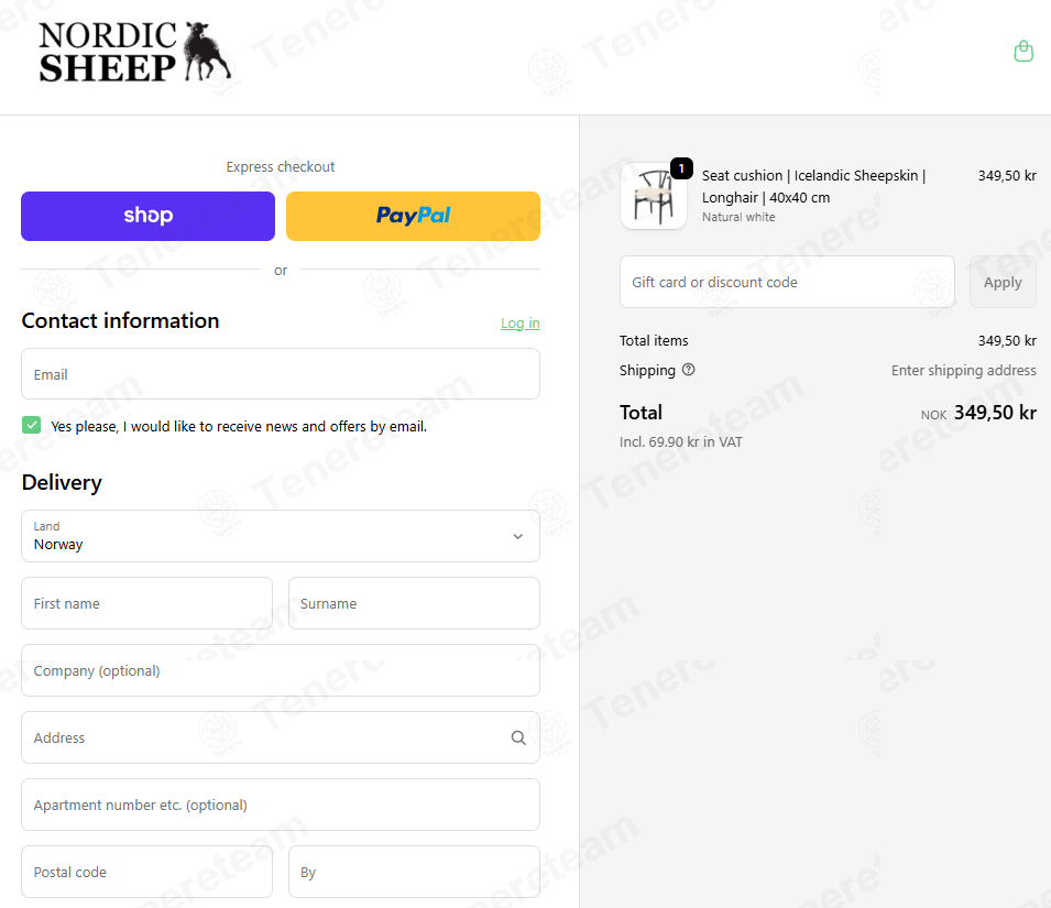Nordic Sheep NO apply coupon code