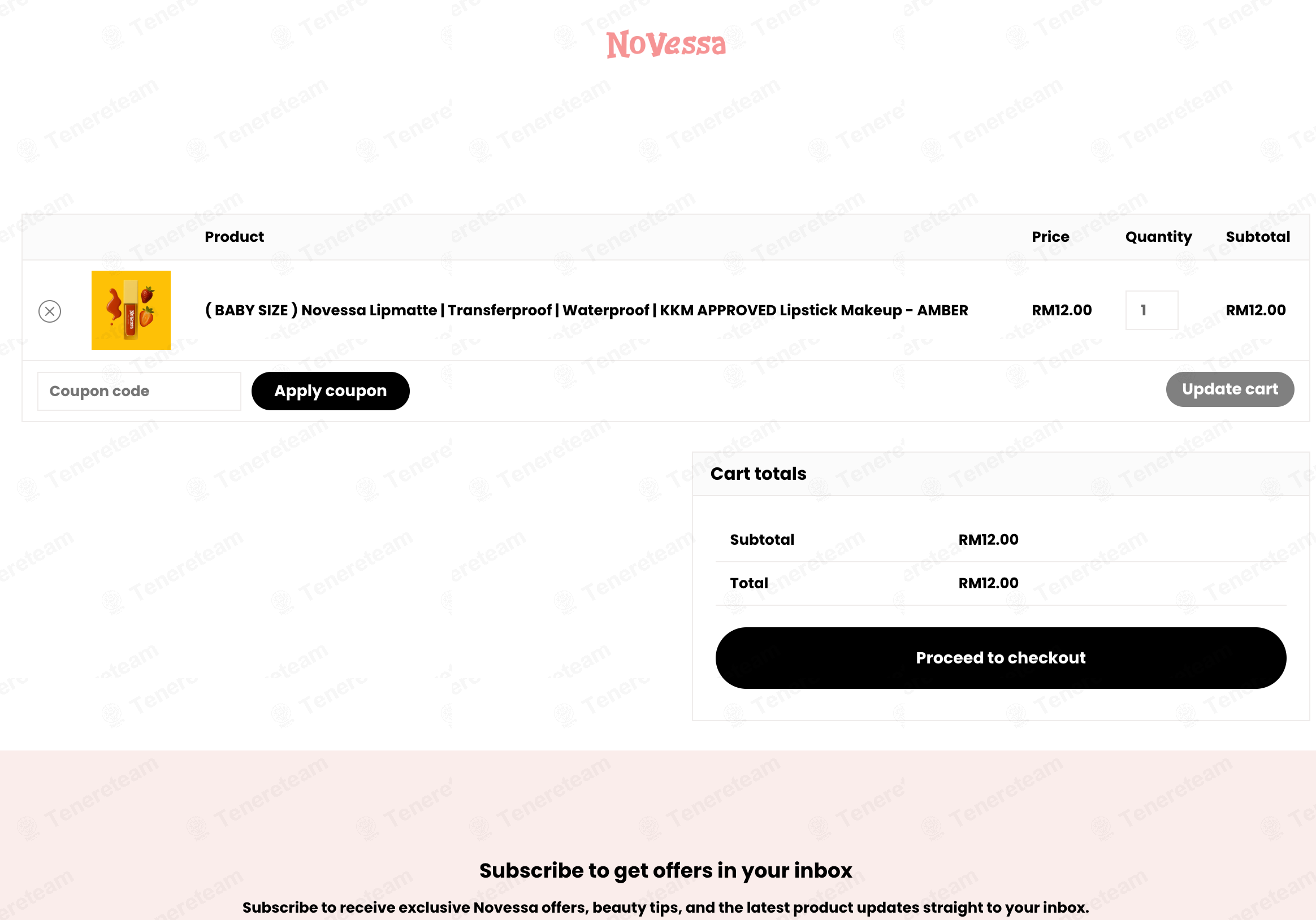 Novessa Cosmetic apply coupon code