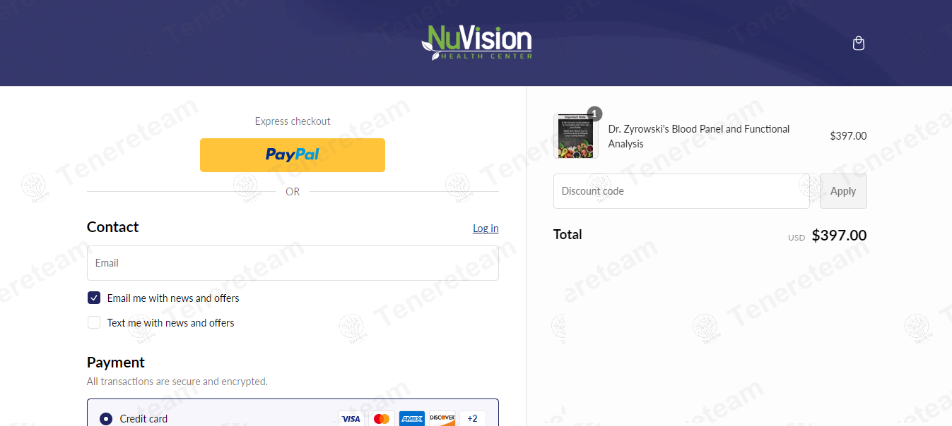 NuVision Health Center apply coupon code