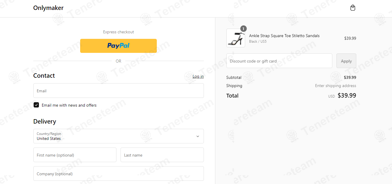 Only Maker apply coupon code