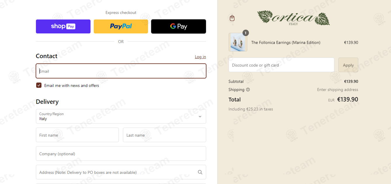 Ortica Boutique apply coupon code