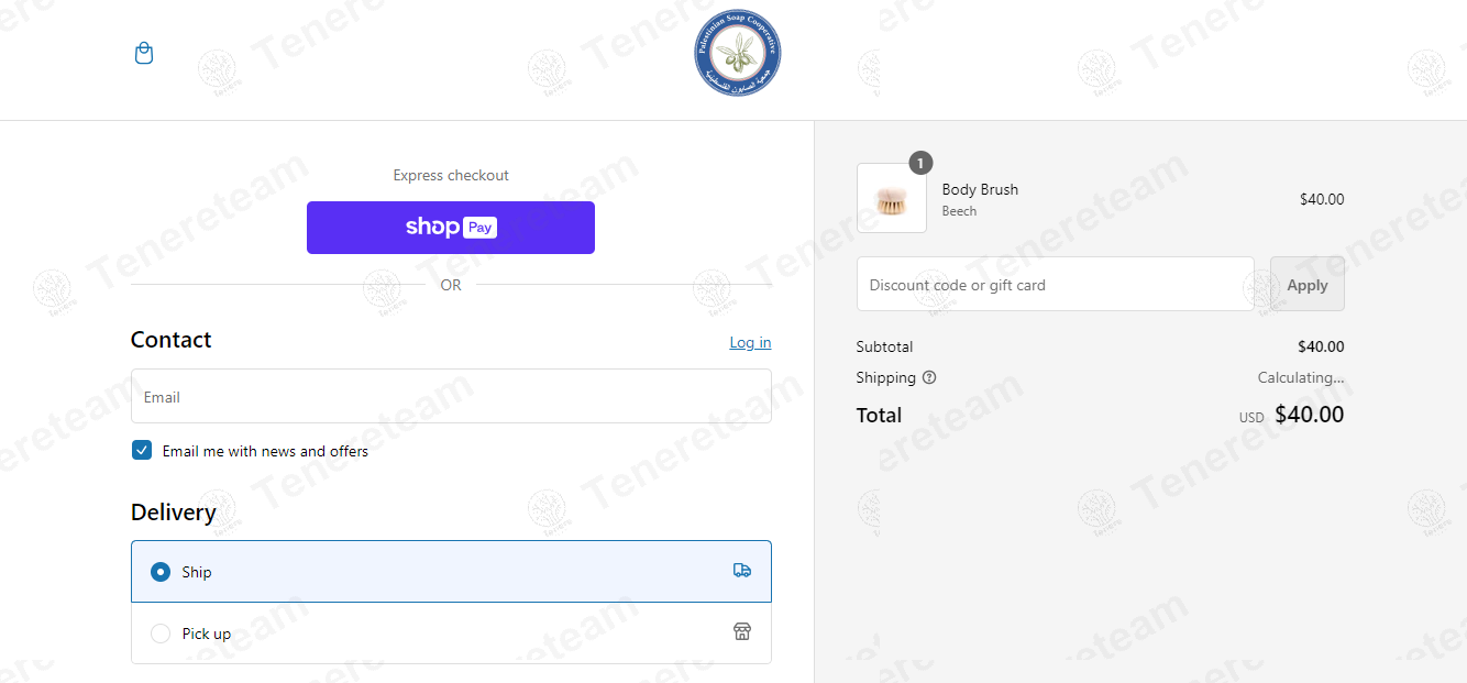 Palestinian Soap Cooperative apply coupon code