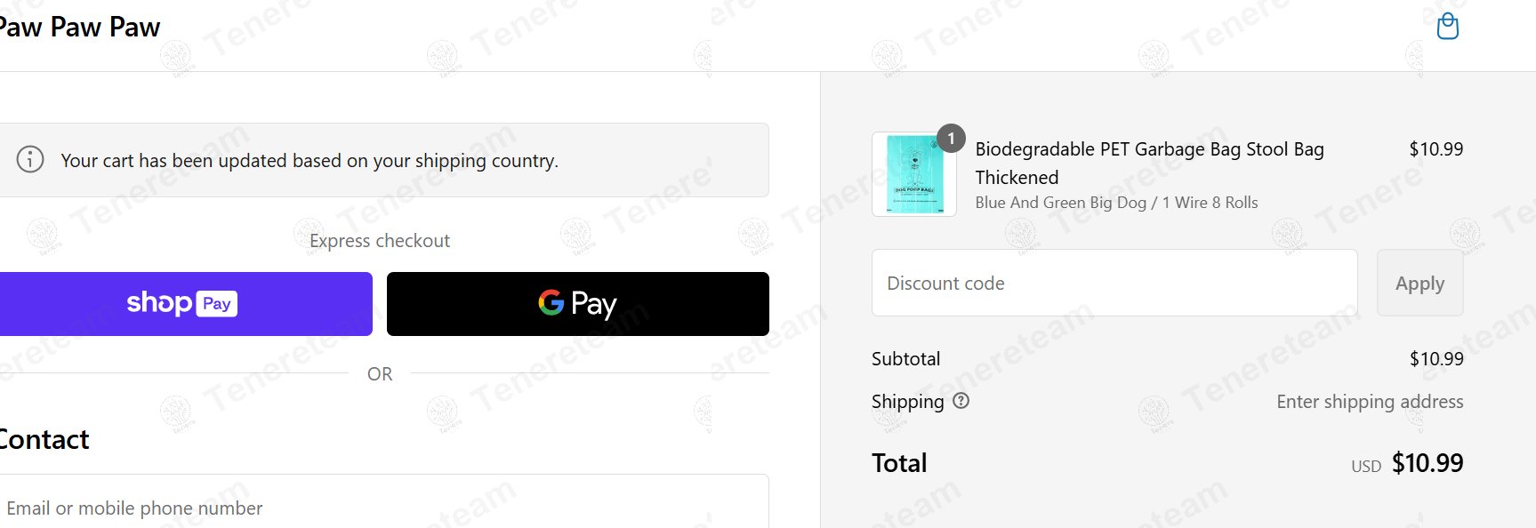Paw Paw Paw apply coupon code